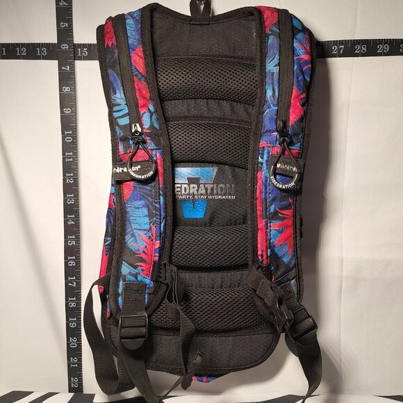*SAVE* Vibedration Hydration Backpack w/o bladder w/ bag,blue pink tropical Vibedration Hydration Backpack w/o bladder - blue pink  main image 4